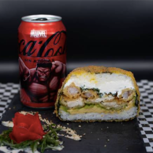 Sushi burguer Katsu Especial + 1 bebida 350 ml