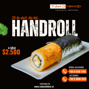 Hand Roll Pollo (Válido hasta el 30 de abril)
