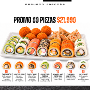 Promoción 80 Piezas